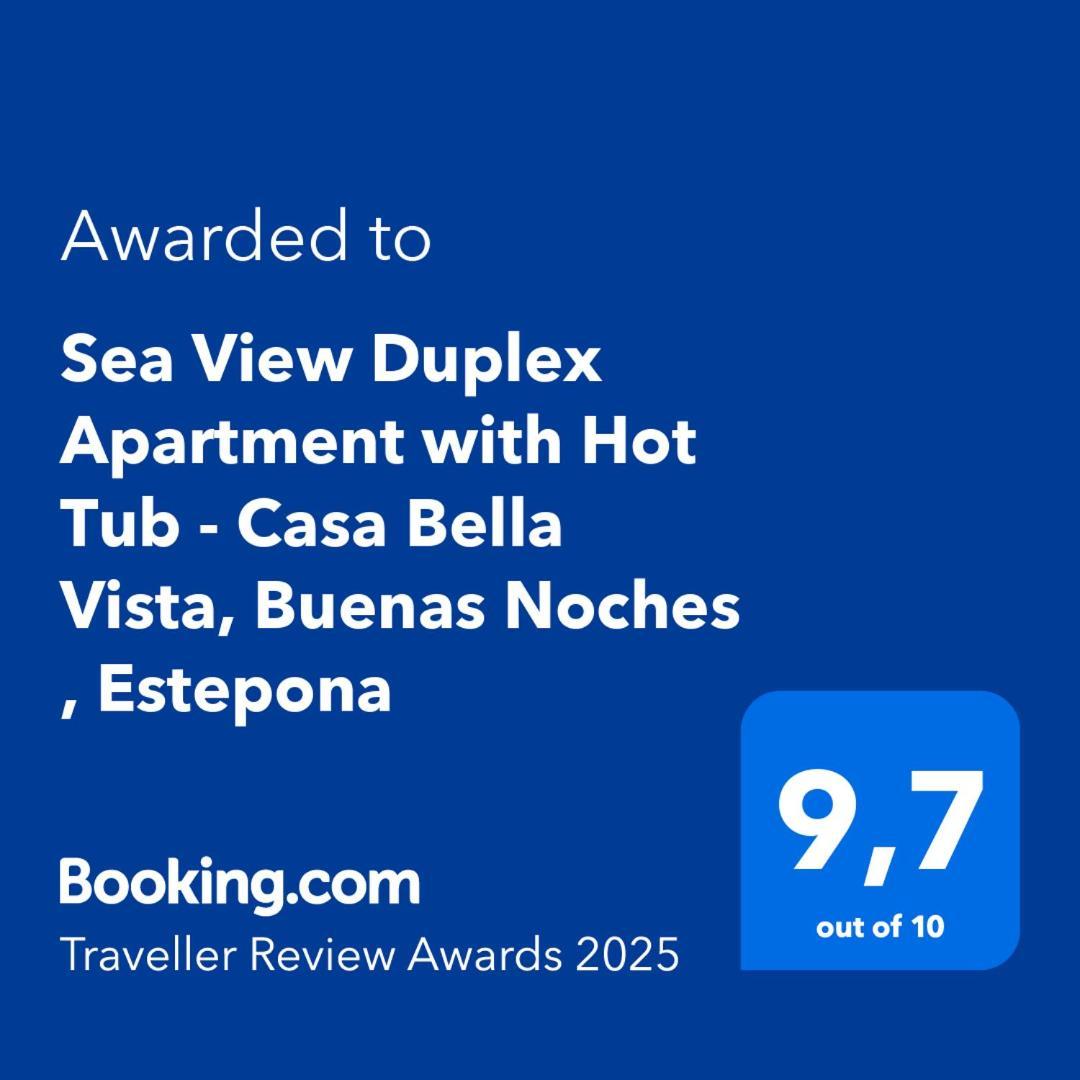 Sea View Penthouse Apartment With Hot Tub - Casa Bella Vista, Buenas Noches , Estepona Exterior photo